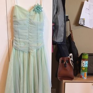 Green sequin and Tulle dress